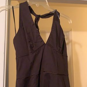 Brown halter dress